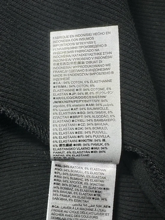 GAP Black Button-Front Long Sleeve Midi Dress Size Women’s Medium #cbk #chic - Picture 5 of 6